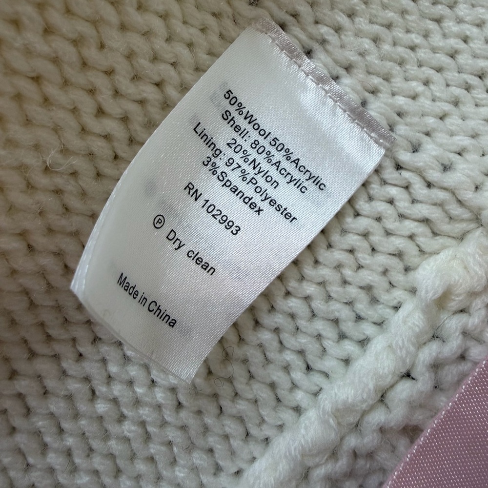 KAUFMAN FRANCO Fur Collar Cardigan Wool Blend Vest Size Small - Picture 15 of 15